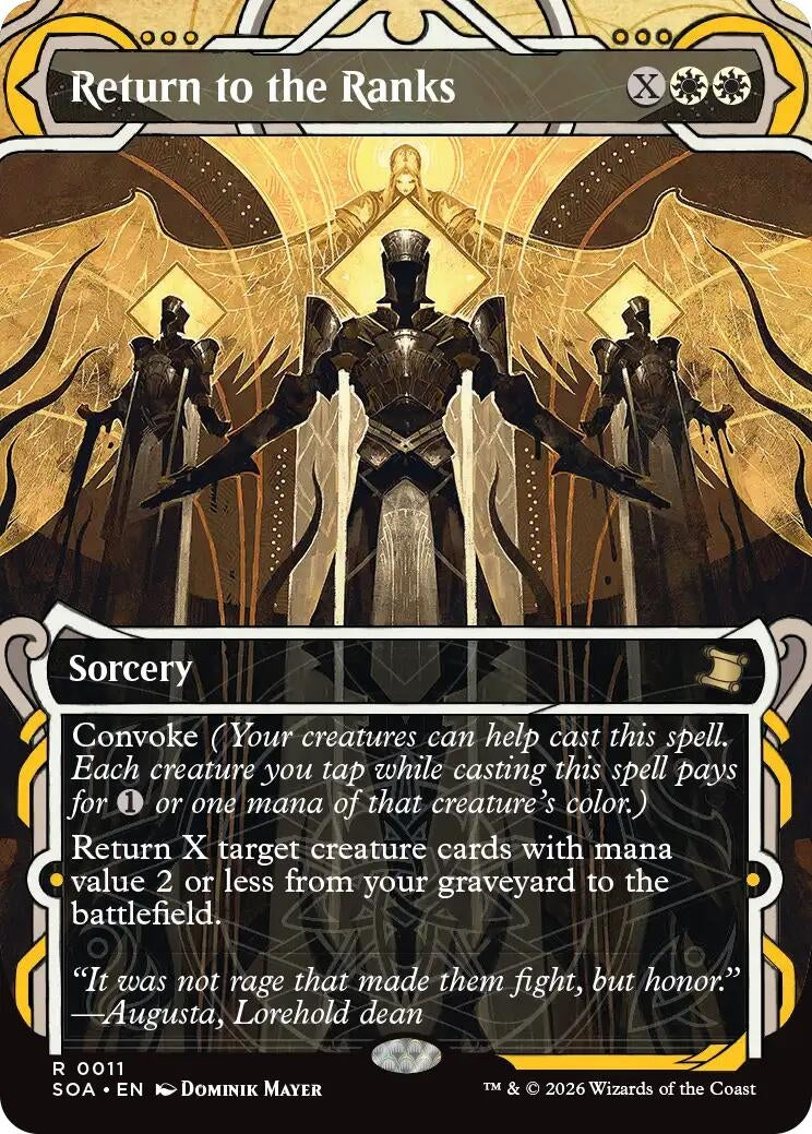 Image for Return to the Ranks (11) (SOA) - Magic: The Gathering