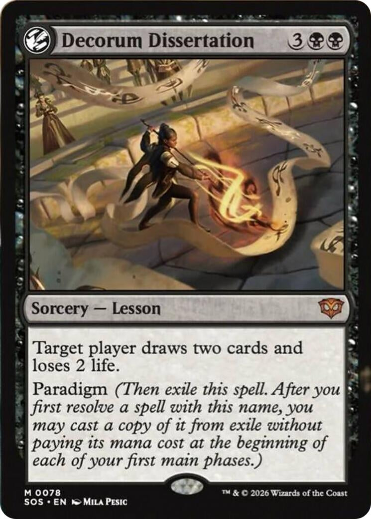 Image for Decorum Dissertation (78) (SOS) - Magic: The Gathering