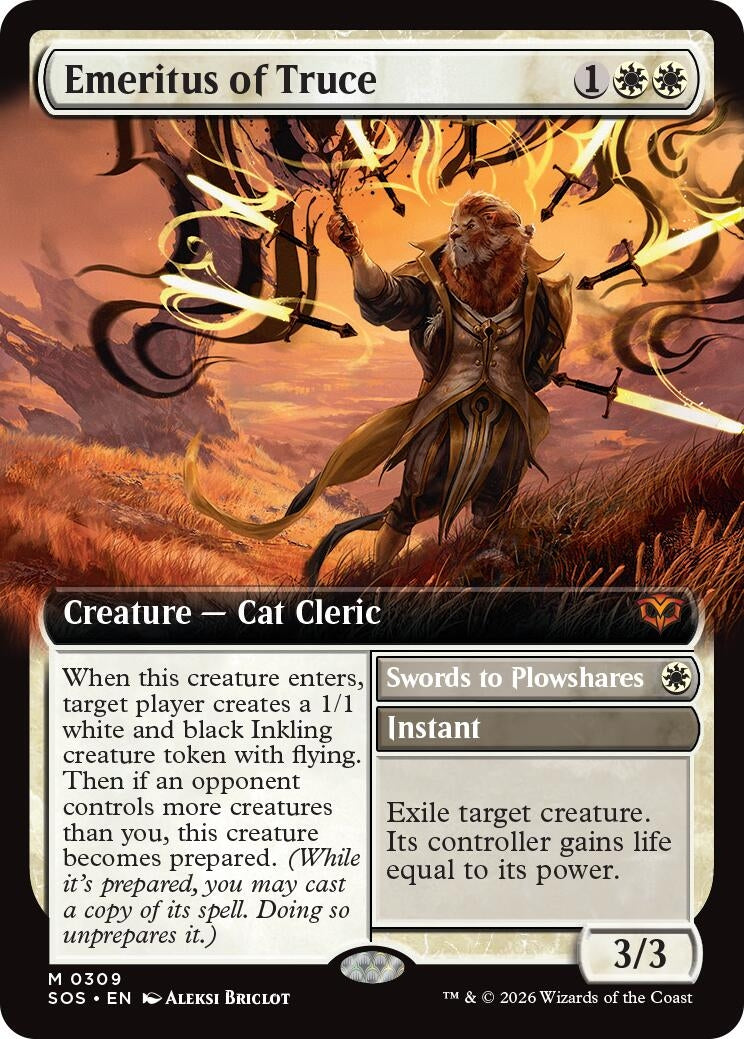 Image for Emeritus of Truce (Extended Art) (309) (SOS) - Magic: The Gathering