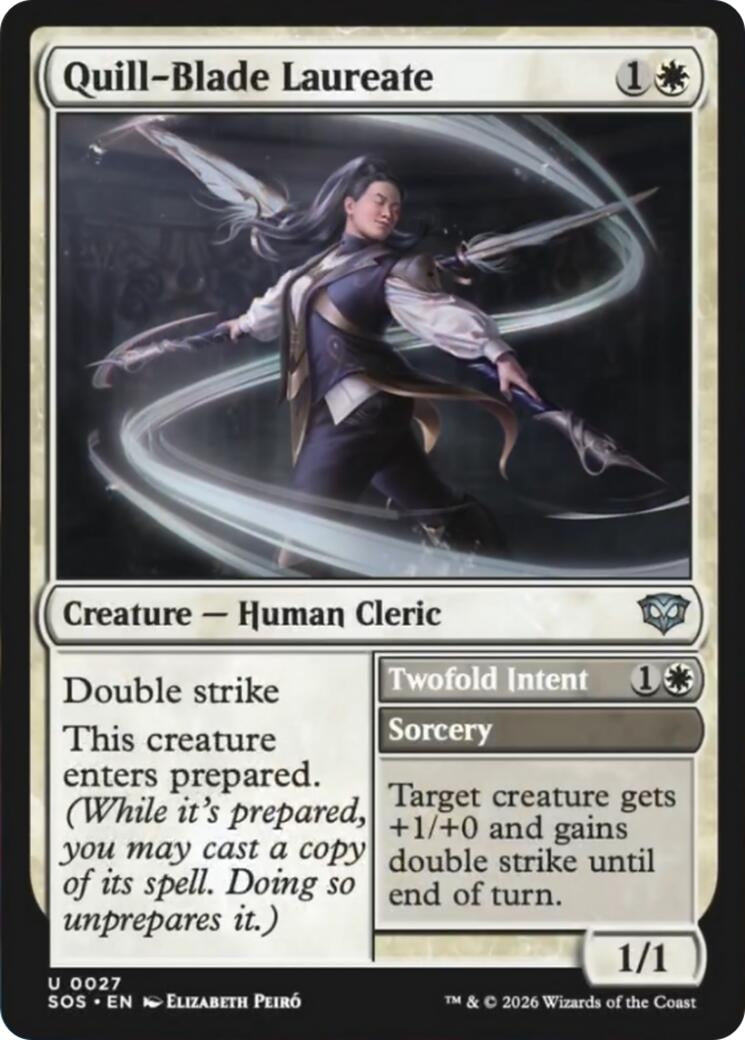 Image for Quill-Blade Laureate (27) (SOS) - Magic: The Gathering