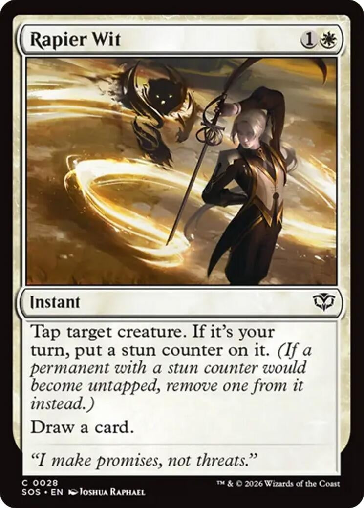 Image for Rapier Wit (28) (SOS) - Magic: The Gathering
