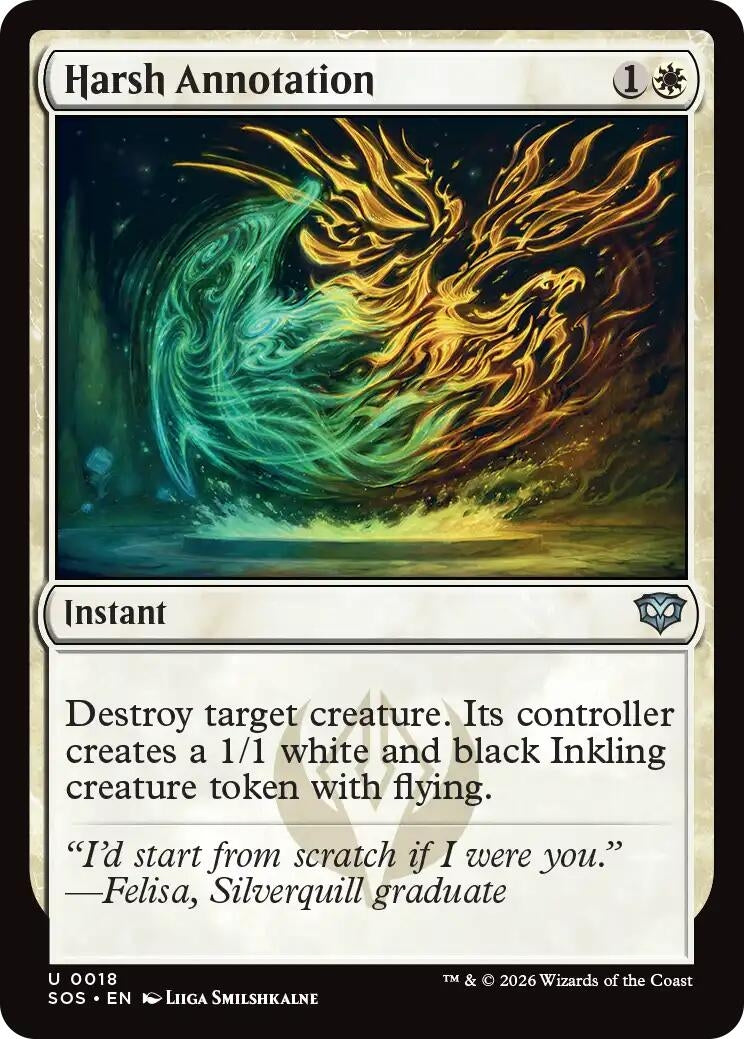 Image for Harsh Annotation (18) (SOS) - Magic: The Gathering
