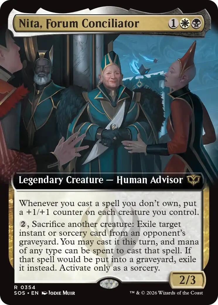Image for Nita, Forum Conciliator (Extended Art) (354) (SOS) - Magic: The Gathering