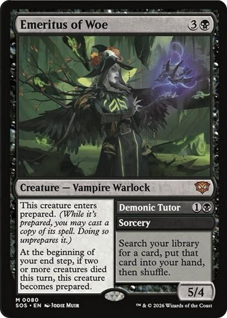 Image for Emeritus of Woe (80) (SOS) - Magic: The Gathering