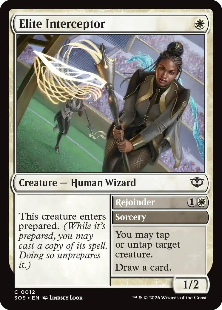 Image for Elite Interceptor (12) (SOS) - Magic: The Gathering