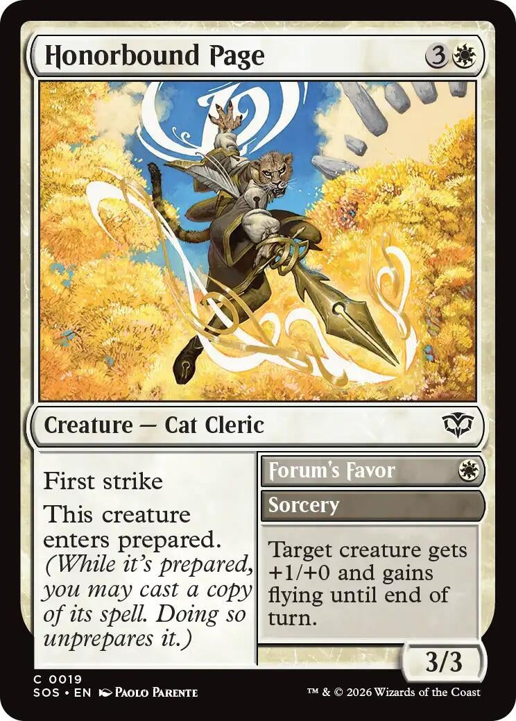 Image for Honorbound Page (19) (SOS) - Magic: The Gathering