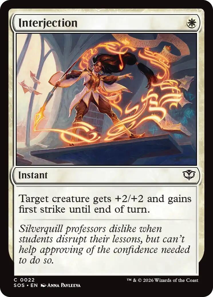Image for Interjection (22) (SOS) - Magic: The Gathering