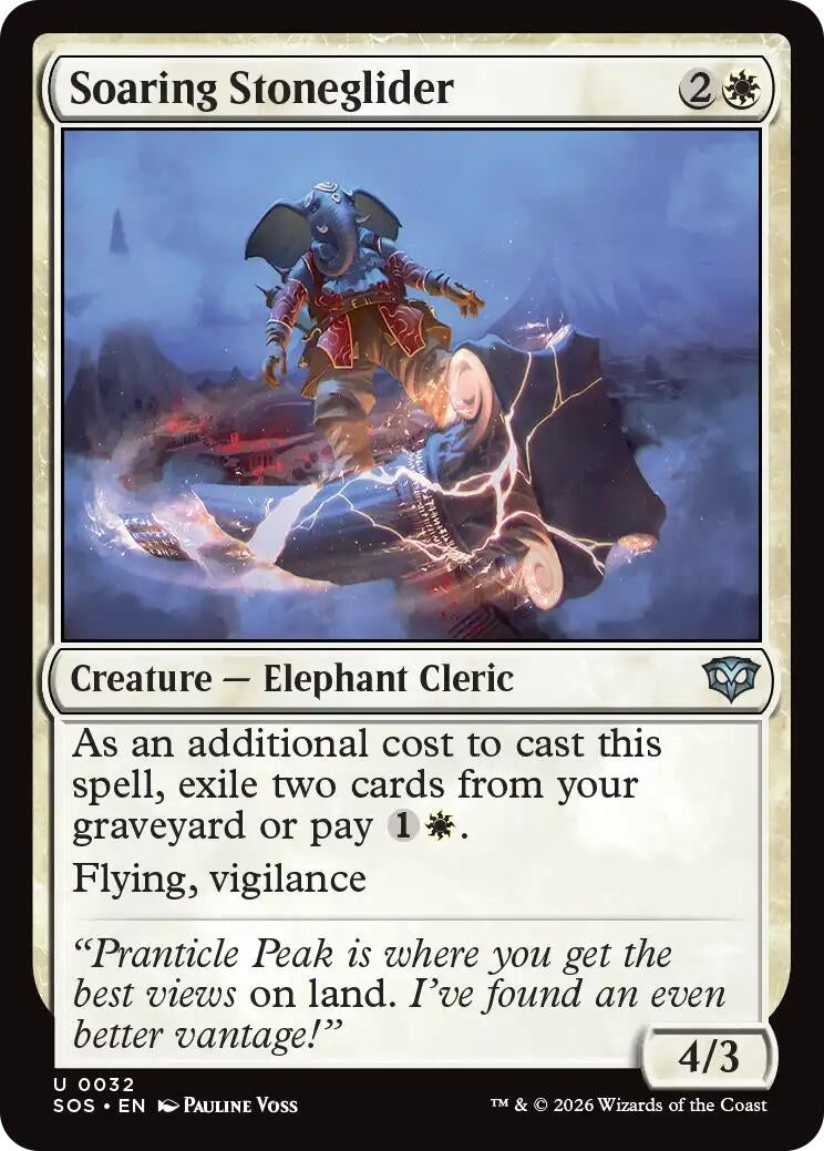 Image for Soaring Stoneglider (32) (SOS) - Magic: The Gathering