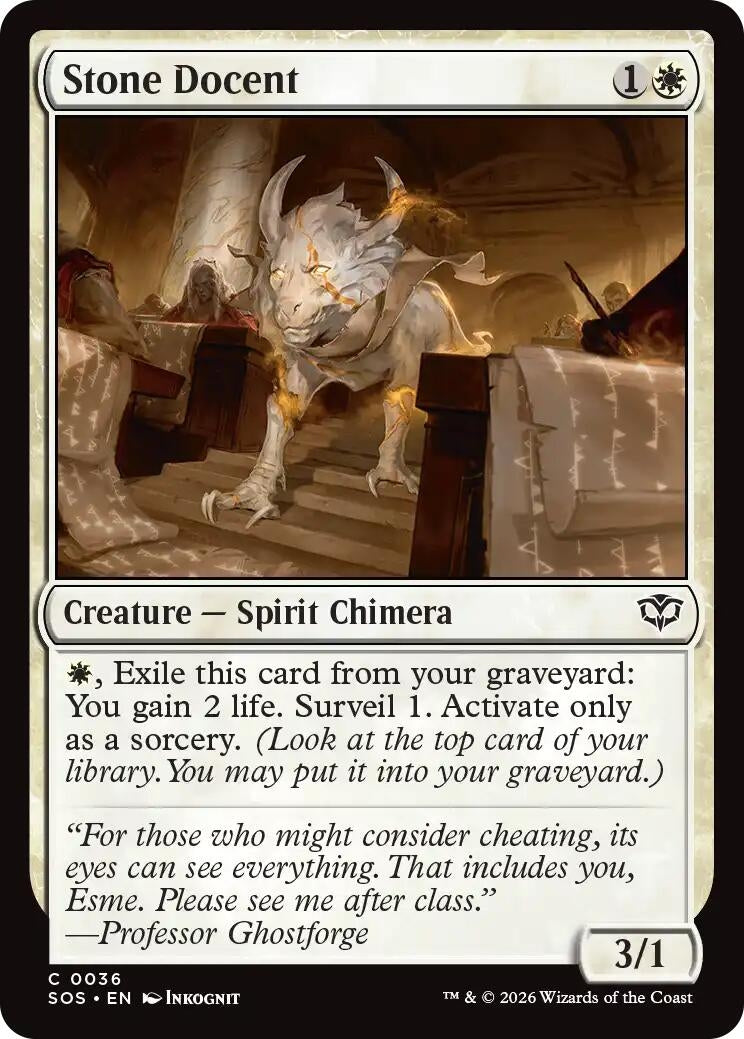 Image for Stone Docent (36) (SOS) - Magic: The Gathering