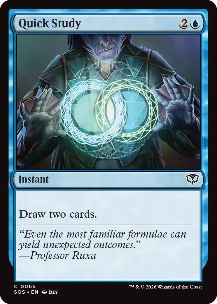 Image for Quick Study (65) (SOS) - Magic: The Gathering