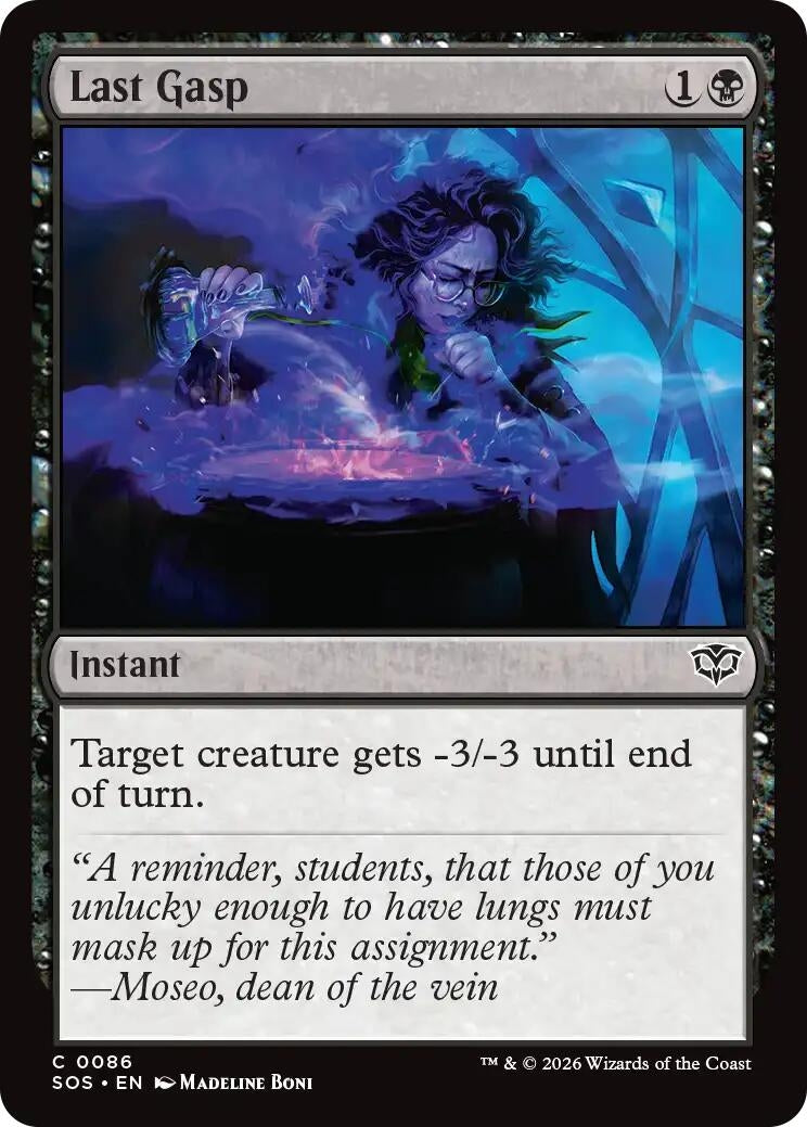 Image for Last Gasp (86) (SOS) - Magic: The Gathering