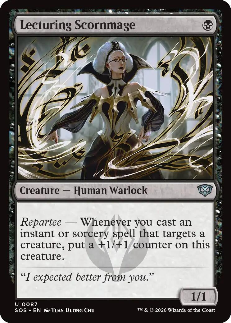 Image for Lecturing Scornmage (87) (SOS) - Magic: The Gathering