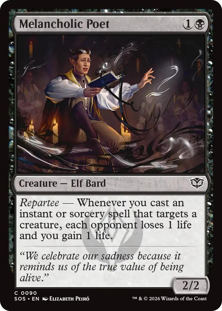 Image for Melancholic Poet (90) (SOS) - Magic: The Gathering