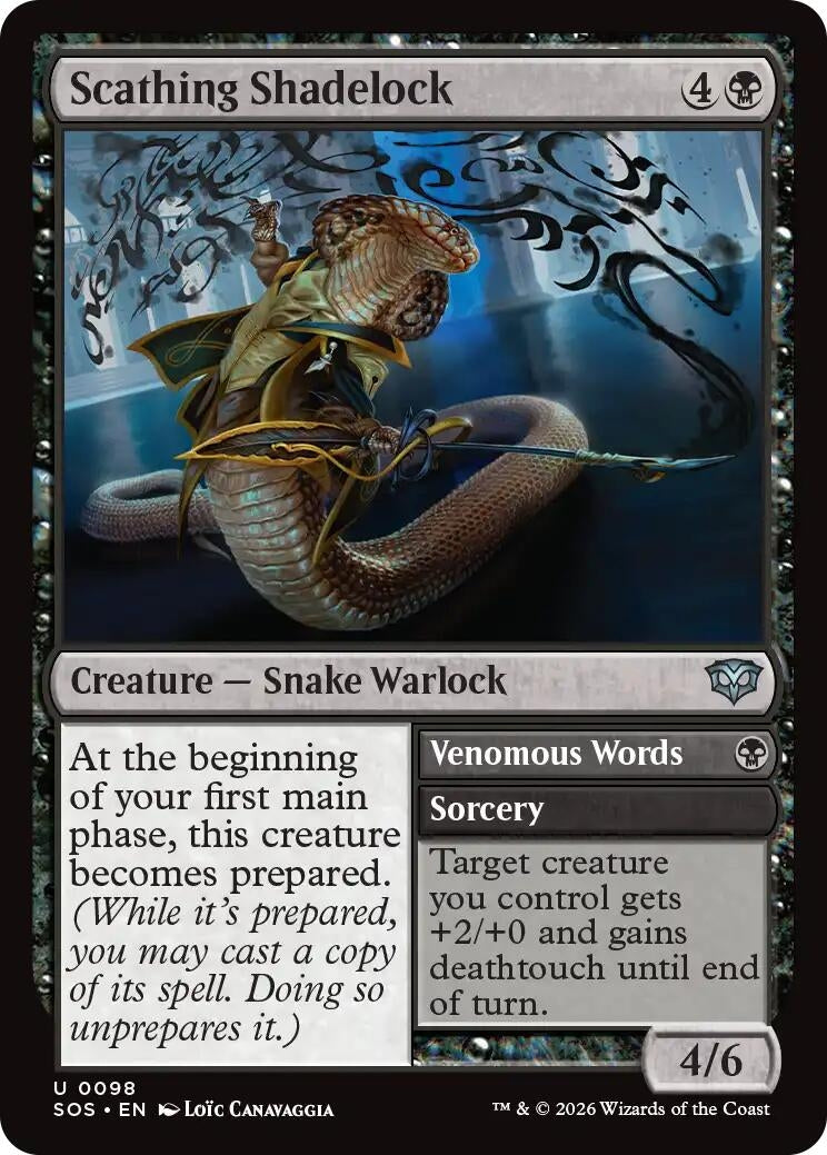 Image for Scathing Shadelock (98) (SOS) - Magic: The Gathering