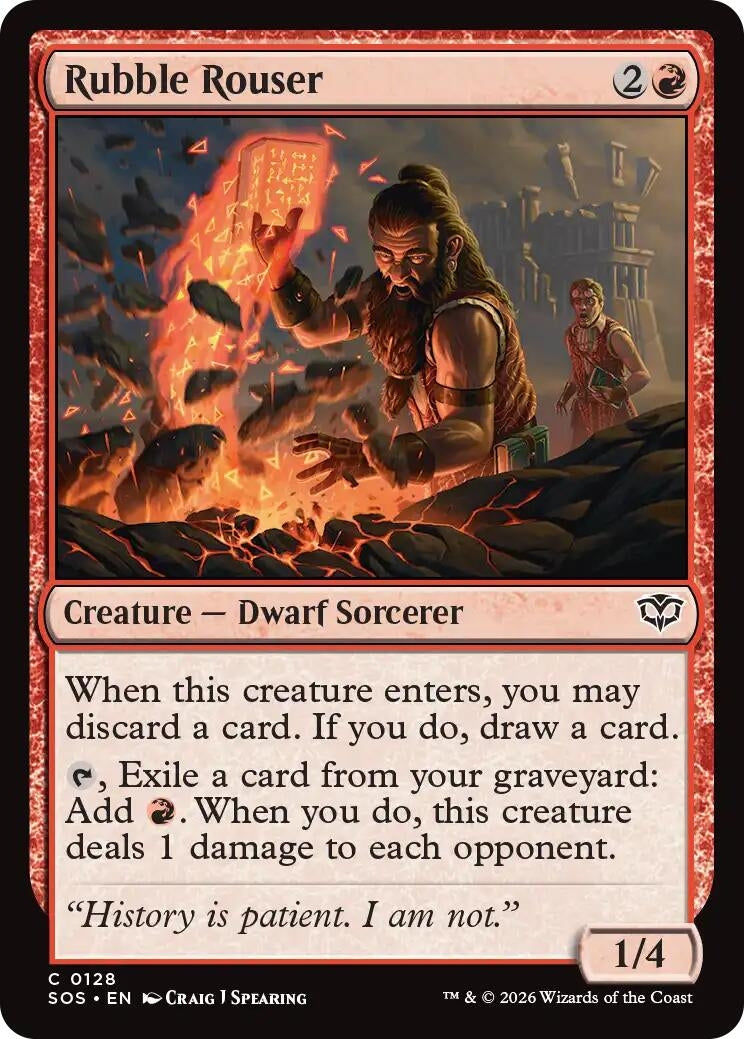 Image for Rubble Rouser (128) (SOS) - Magic: The Gathering
