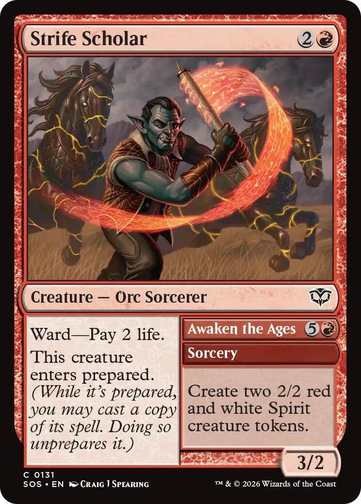 Image for Strife Scholar (131) (SOS) - Magic: The Gathering