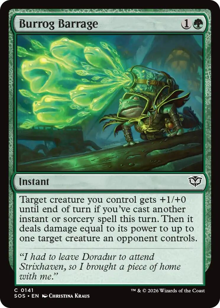 Image for Burrog Barrage (141) (SOS) - Magic: The Gathering