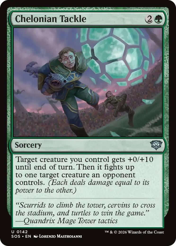 Image for Chelonian Tackle (142) (SOS) - Magic: The Gathering