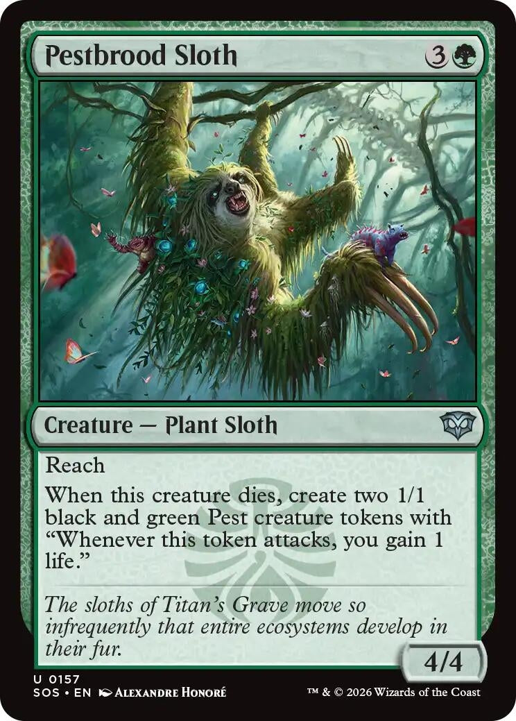 Image for Pestbrood Sloth (157) (SOS) - Magic: The Gathering