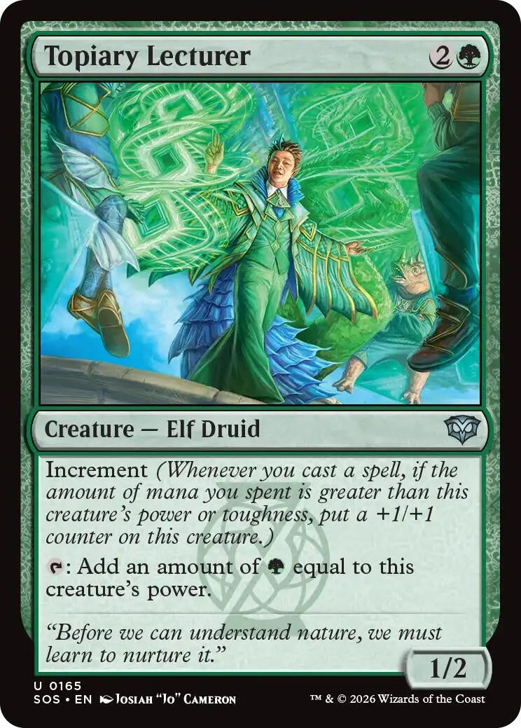 Image for Topiary Lecturer (165) (SOS) - Magic: The Gathering