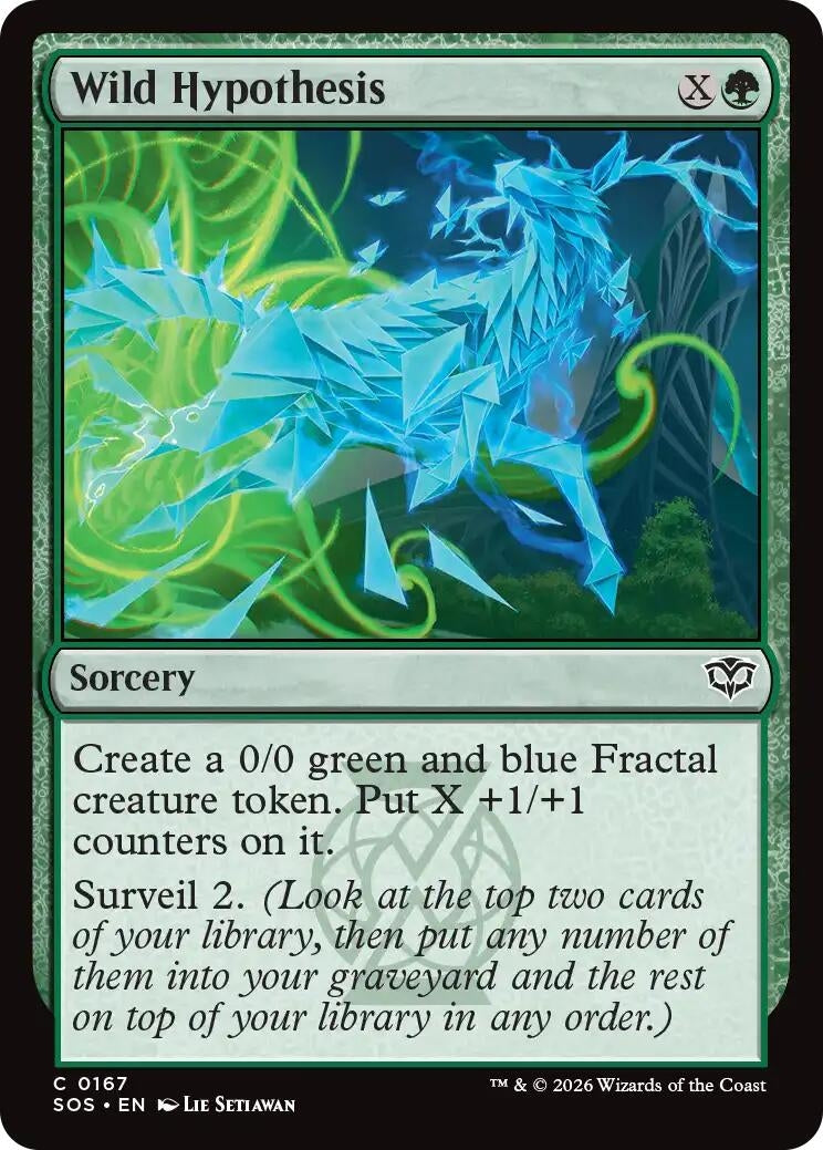 Image for Wild Hypothesis (167) (SOS) - Magic: The Gathering