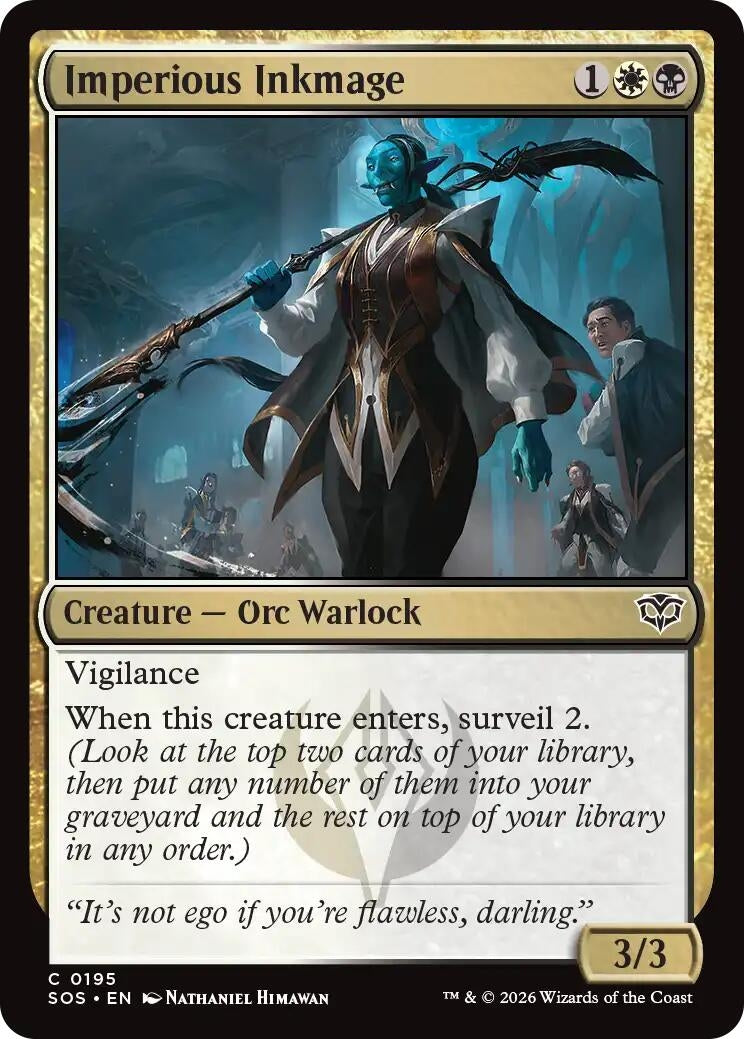 Image for Imperious Inkmage (195) (SOS) - Magic: The Gathering