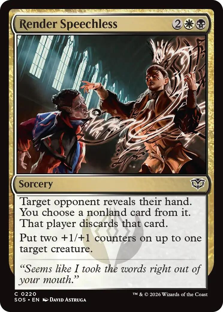Image for Render Speechless (220) (SOS) - Magic: The Gathering