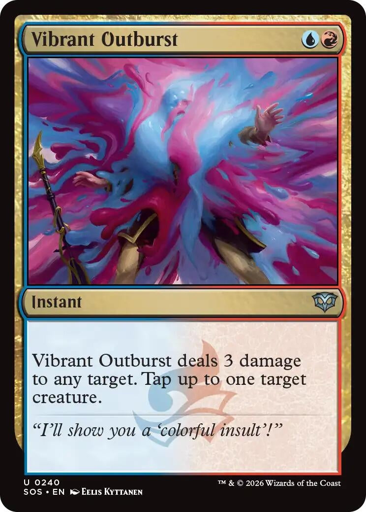 Image for Vibrant Outburst (240) (SOS) - Magic: The Gathering