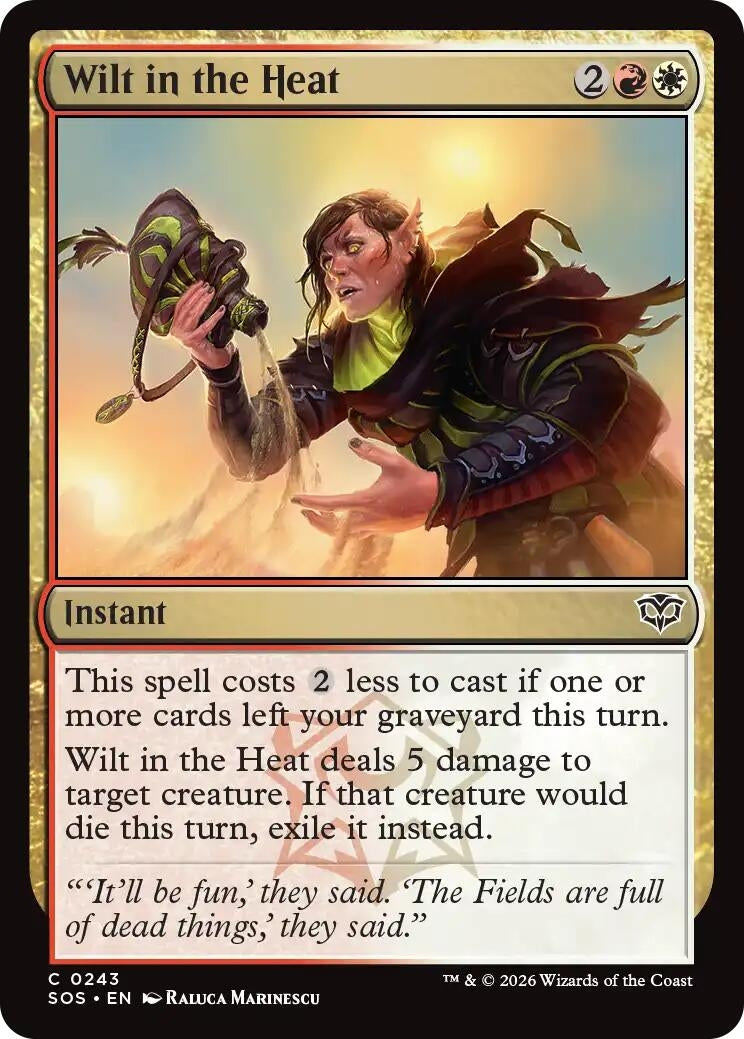 Image for Wilt in the Heat (243) (SOS) - Magic: The Gathering