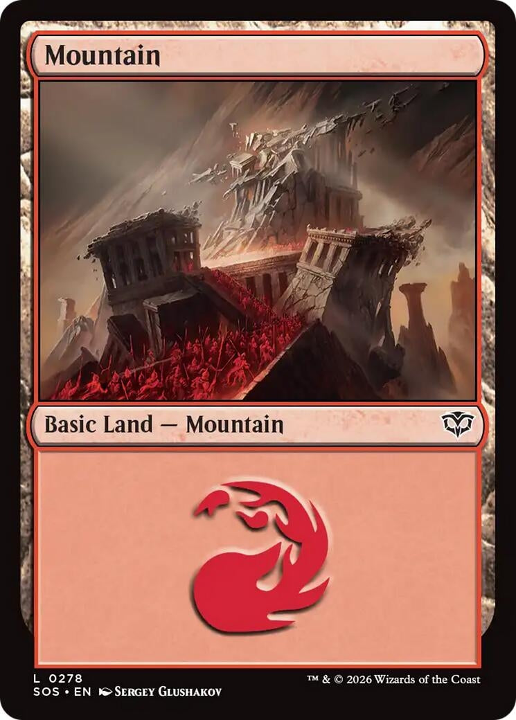 Image for Mountain (0278) (278) (SOS) - Magic: The Gathering