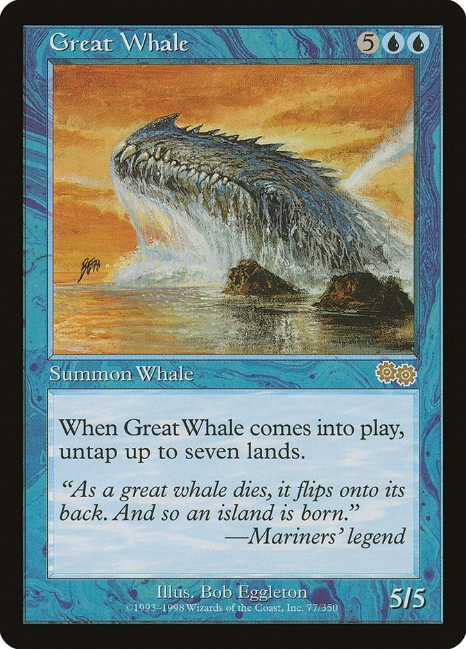 Image for Great Whale (77) (USG) - Magic: The Gathering