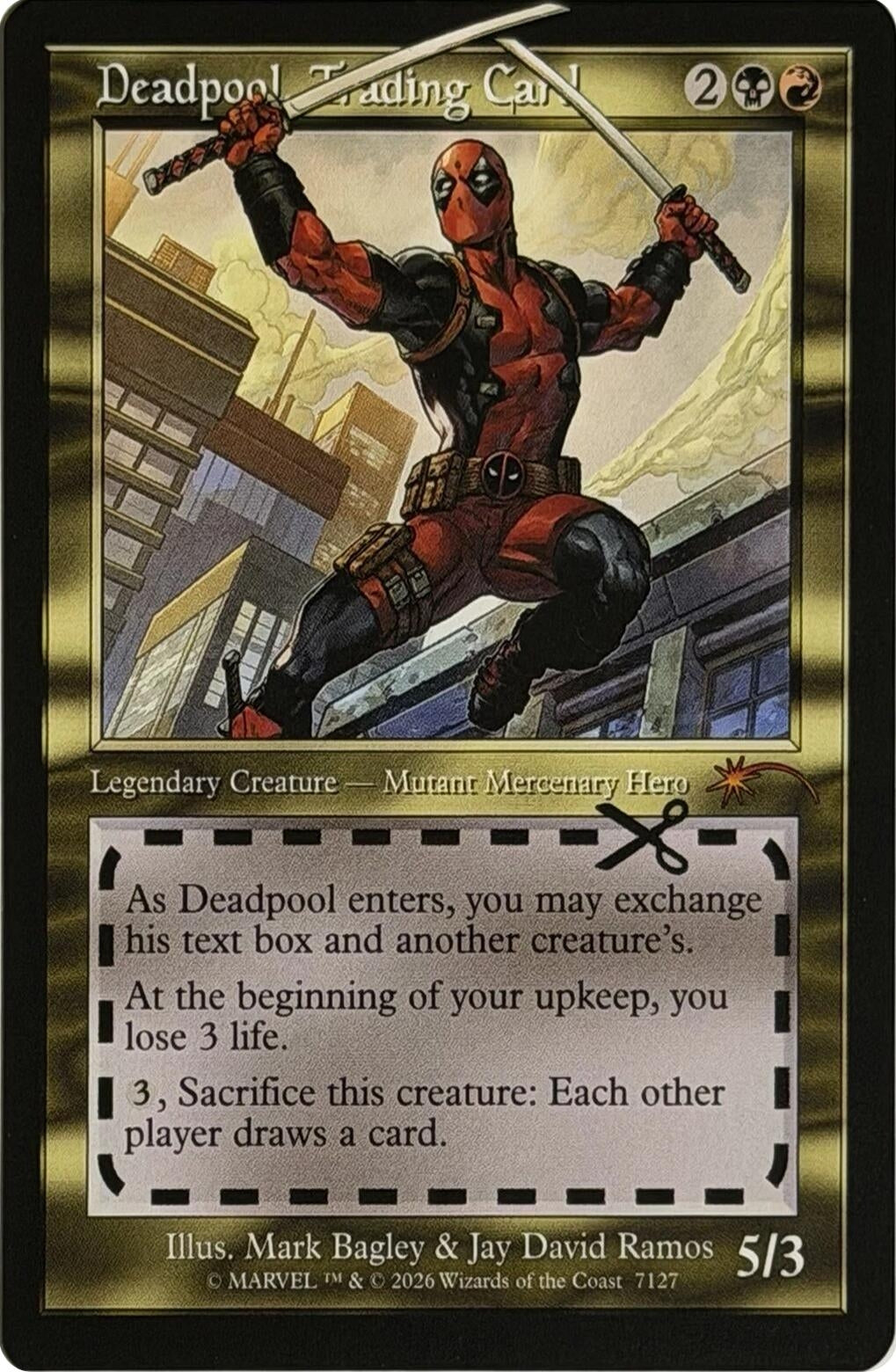 Image for Deadpool, Trading Card (7127) (7127) (SLD) - Magic: The Gathering