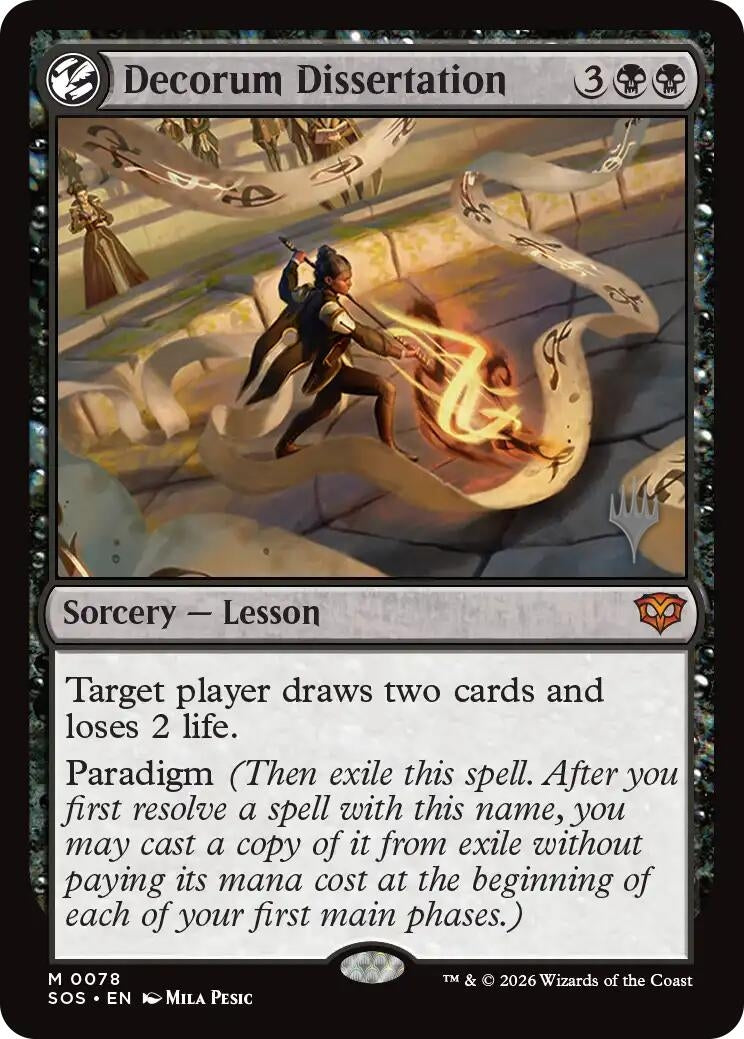 Image for Decorum Dissertation (78) (PPSOS) - Magic: The Gathering