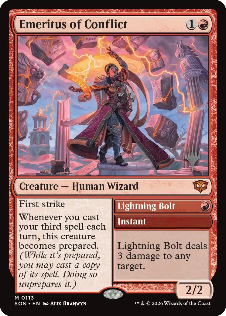 Image for Emeritus of Conflict (113) (PPSOS) - Magic: The Gathering