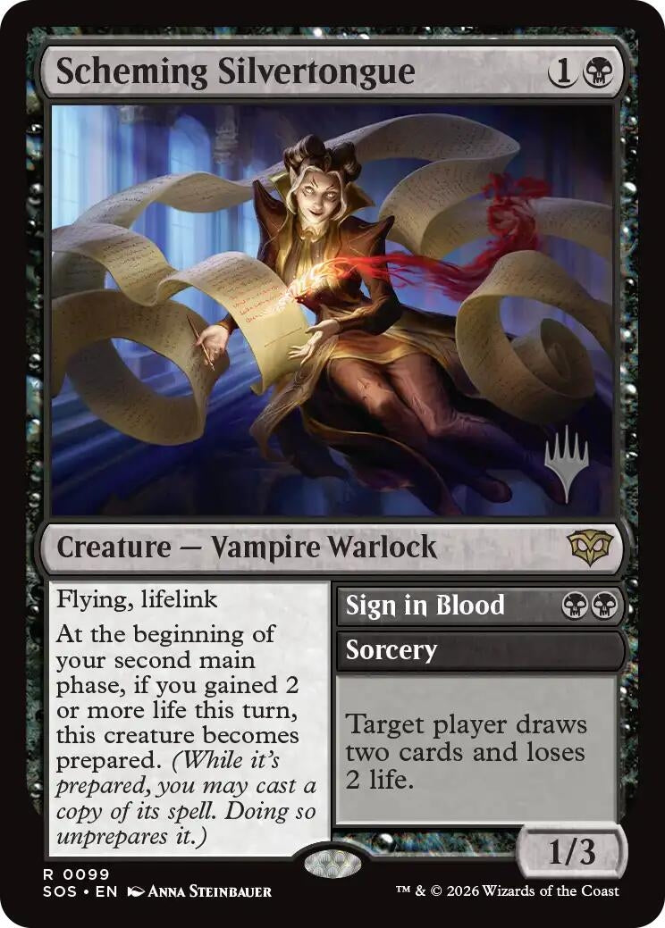 Image for Scheming Silvertongue (99) (PPSOS) - Magic: The Gathering