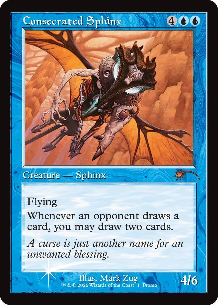 Image for Consecrated Sphinx (Retro Frame) (1) (MFP) - Magic: The Gathering