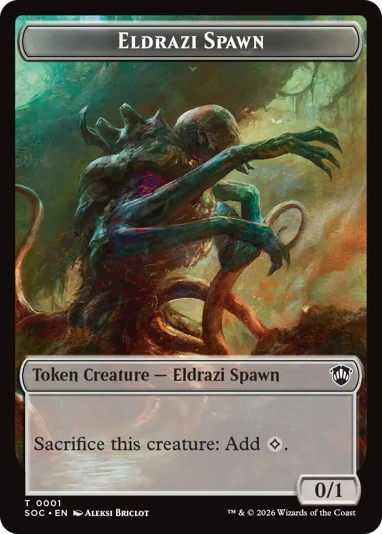 Image for Eldrazi Spawn // Worm Double-Sided Token (1 // 26) (SOC) - Magic: The Gathering