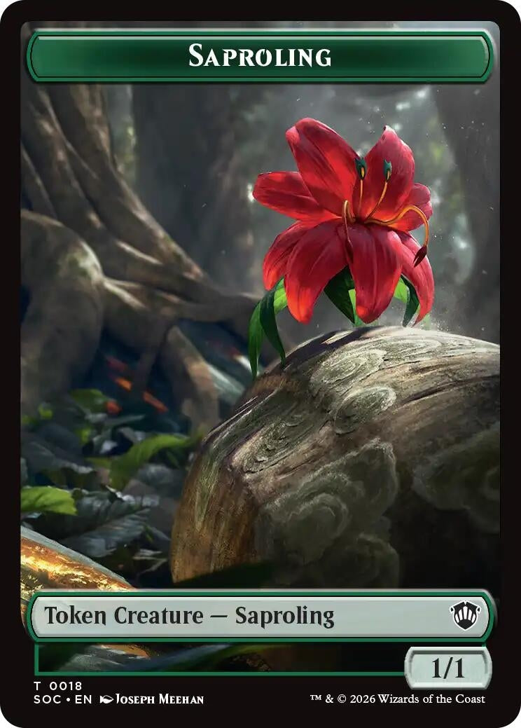 Image for Saproling // Pest (0023) Double-Sided Token (18 // 23) (SOC) - Magic: The Gathering
