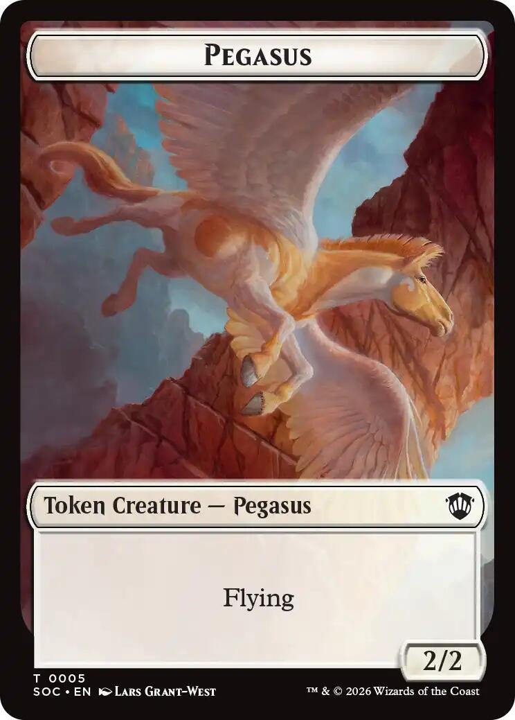 Image for Pegasus // Inkling (0022) Double-Sided Token (5 // 22) (SOC) - Magic: The Gathering