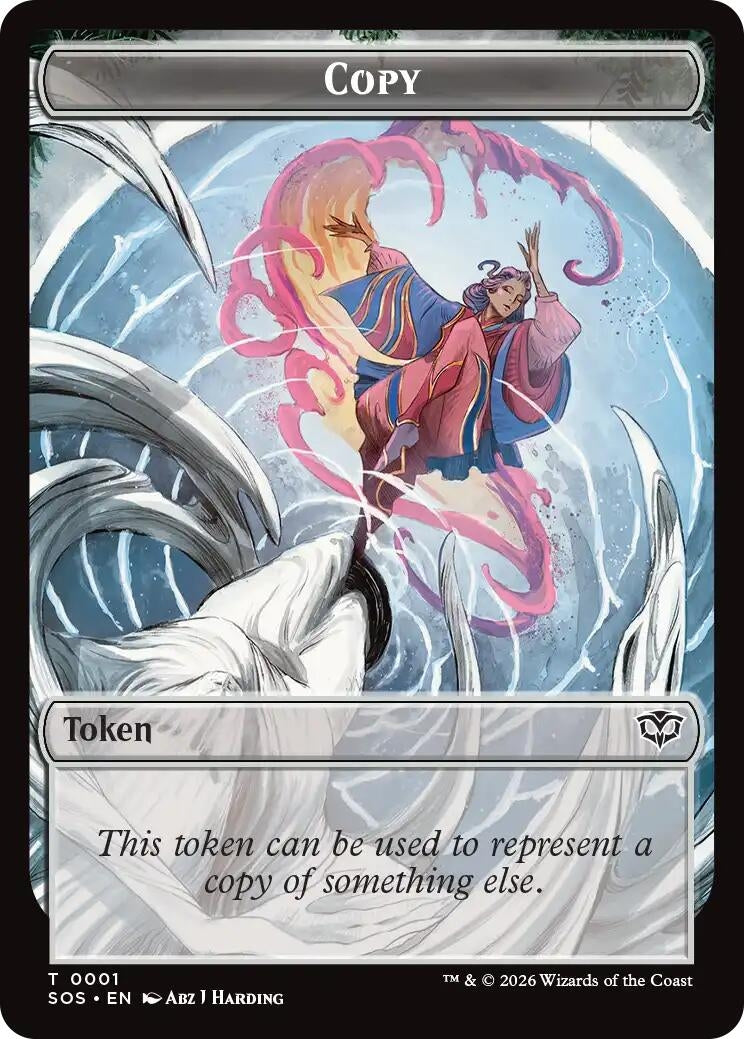 Image for Copy // Spirit (0010) Double-Sided Token (1 // 10) (SOS) - Magic: The Gathering