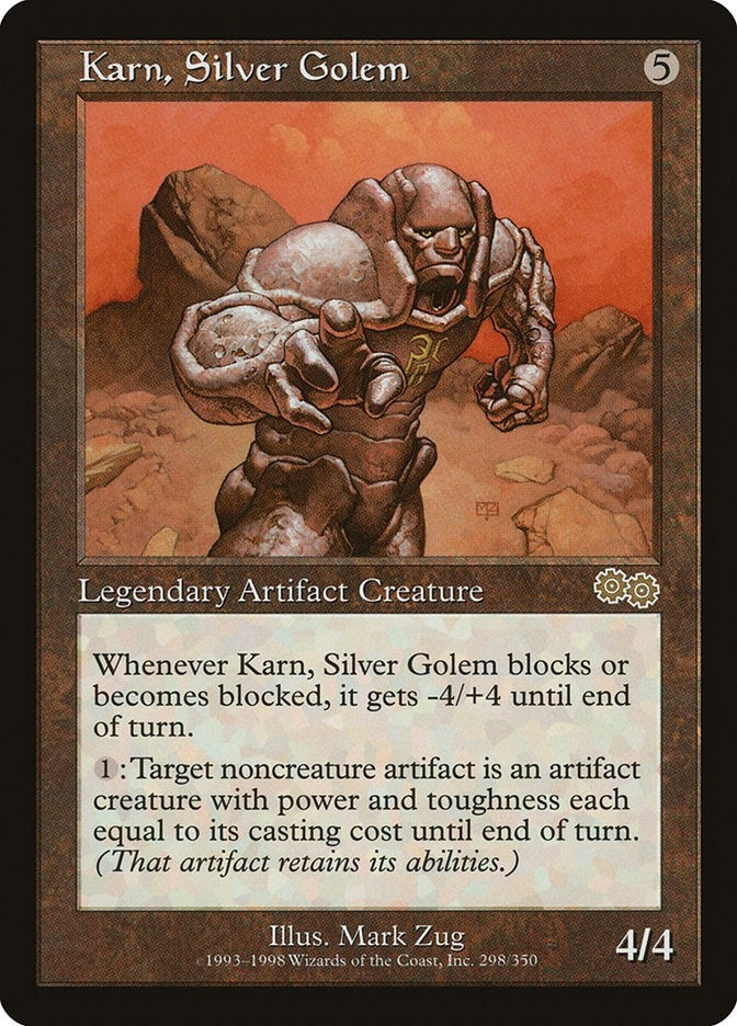 Image for Karn, Silver Golem (298) (USG) - Magic: The Gathering