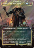 Image for Sauron, the Dark Lord (Borderless) (Surge Foil) (76) (HOC) - Magic: The Gathering