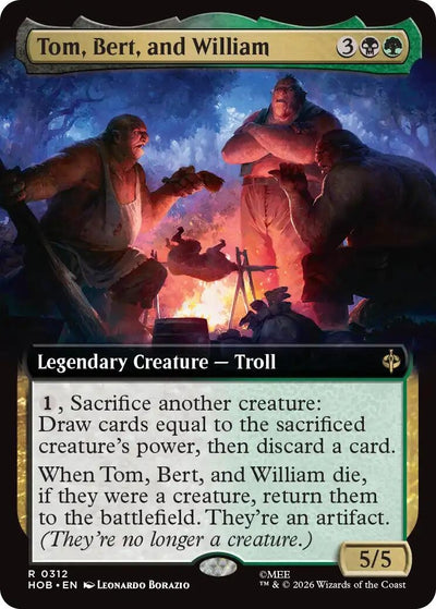 Tom, Bert, and William (Extended Art) (312) (HOB)