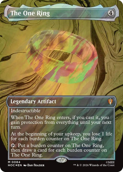 The One Ring (Borderless) (Surge Foil) (84) (HOC)