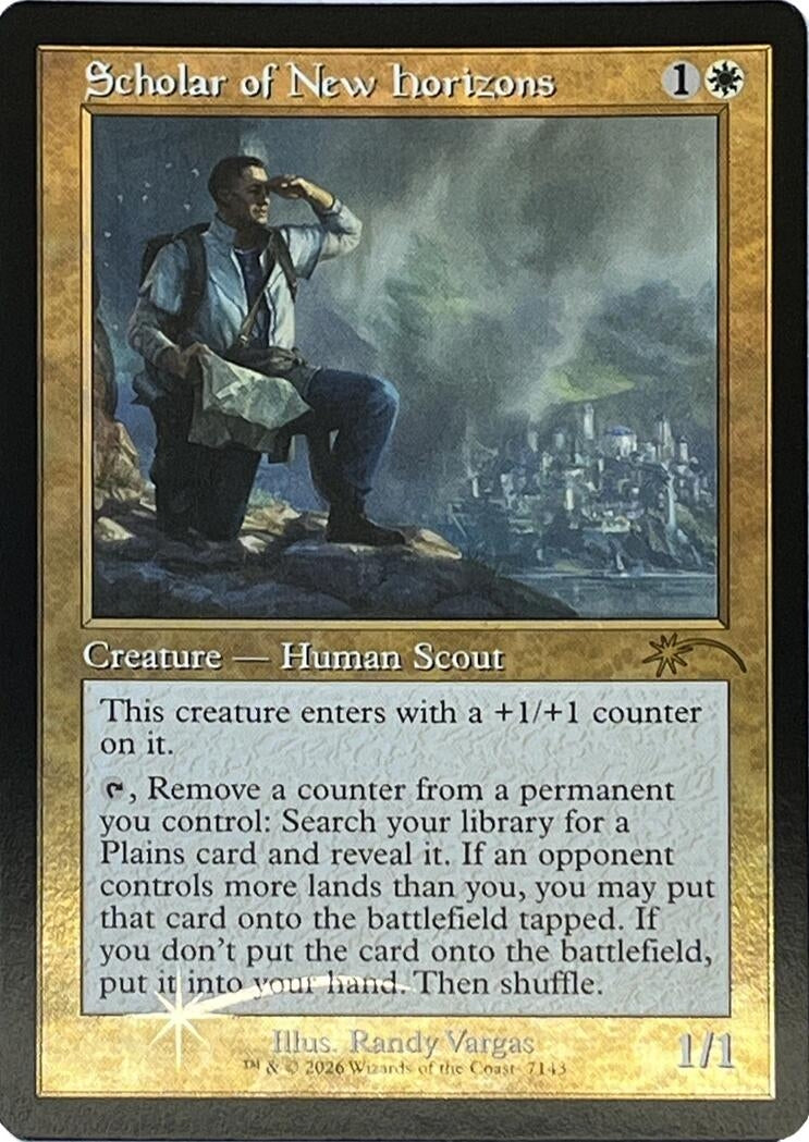 Image for Scholar of New Horizons (Retro Frame) (7143) (SLD) - Magic: The Gathering