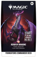 Image for Foundations Commander Deck - Reign of Dragons - Magic: The Gathering
