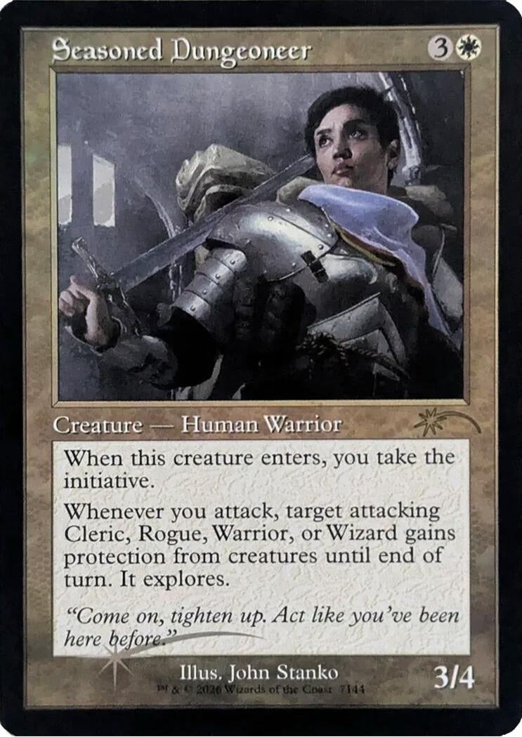 Image for Seasoned Dungeoneer (Retro Frame) (7144) (SLD) - Magic: The Gathering