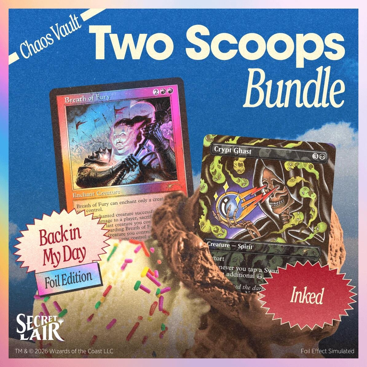 Image for Secret Lair Drop: Two Scoops - The Vanilla Party, Chocolate Business Bundle - Magic: The Gathering