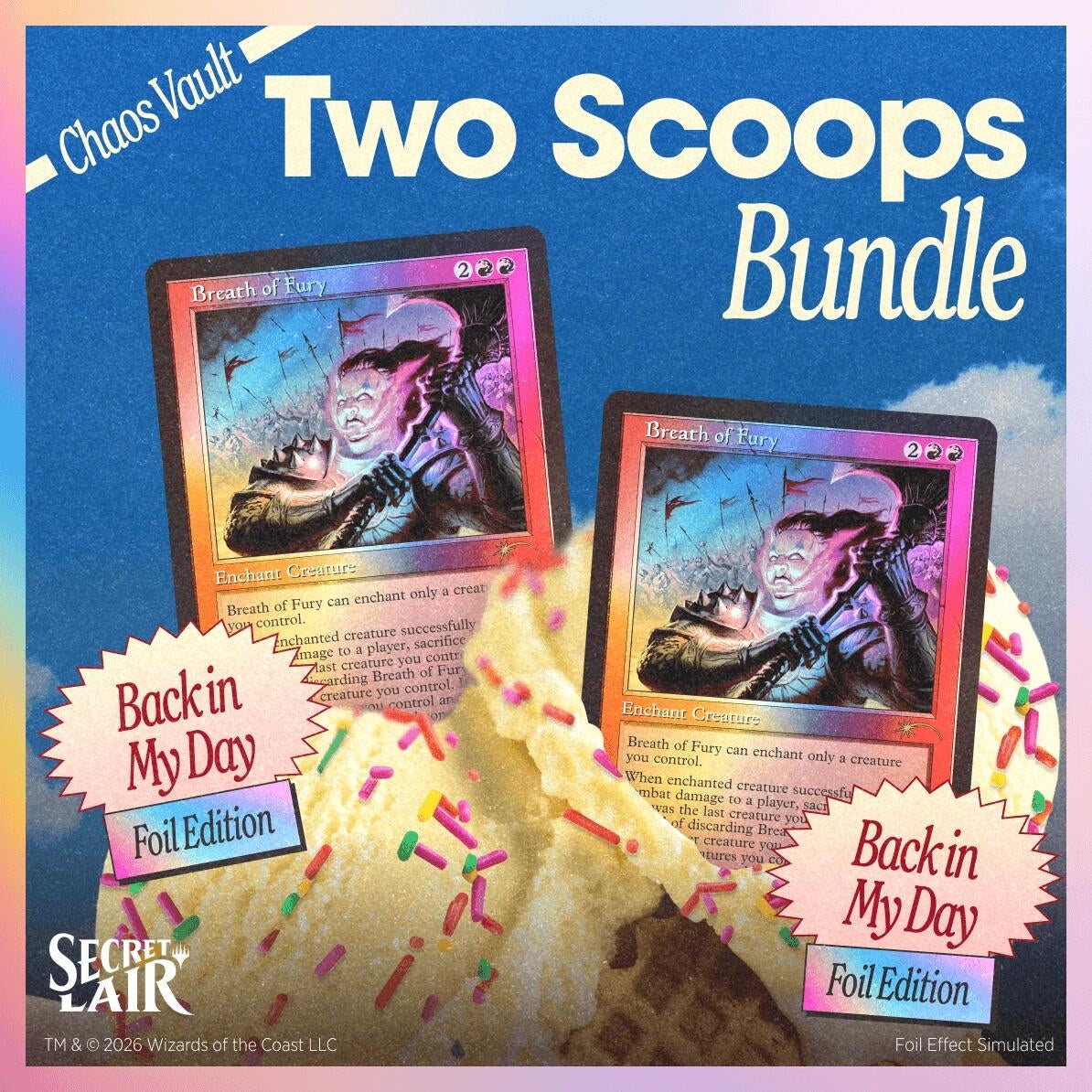 Image for Secret Lair Drop: Two Scoops - Double Vanilla With Sprinkles Bundle - Magic: The Gathering