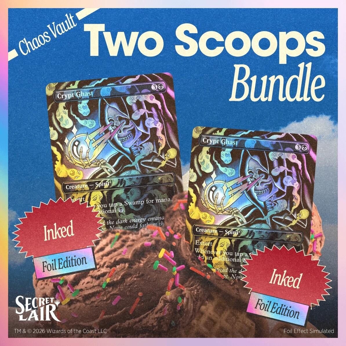 Image for Secret Lair Drop: Two Scoops - Double Chocolate With Sprinkles Bundle - Magic: The Gathering